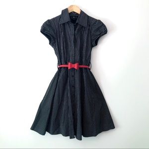 Retro pinup vintage style striped dress